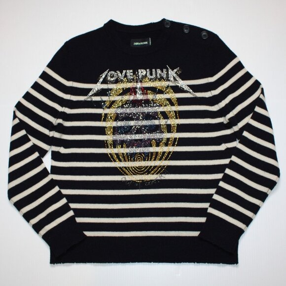 Zadig & Voltaire Women's Jeremia MW Punk Sweater in size Small NWOT MSRP $298 - Picture 6 of 14